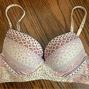 Victoria Secret Paisley Push Up Bra